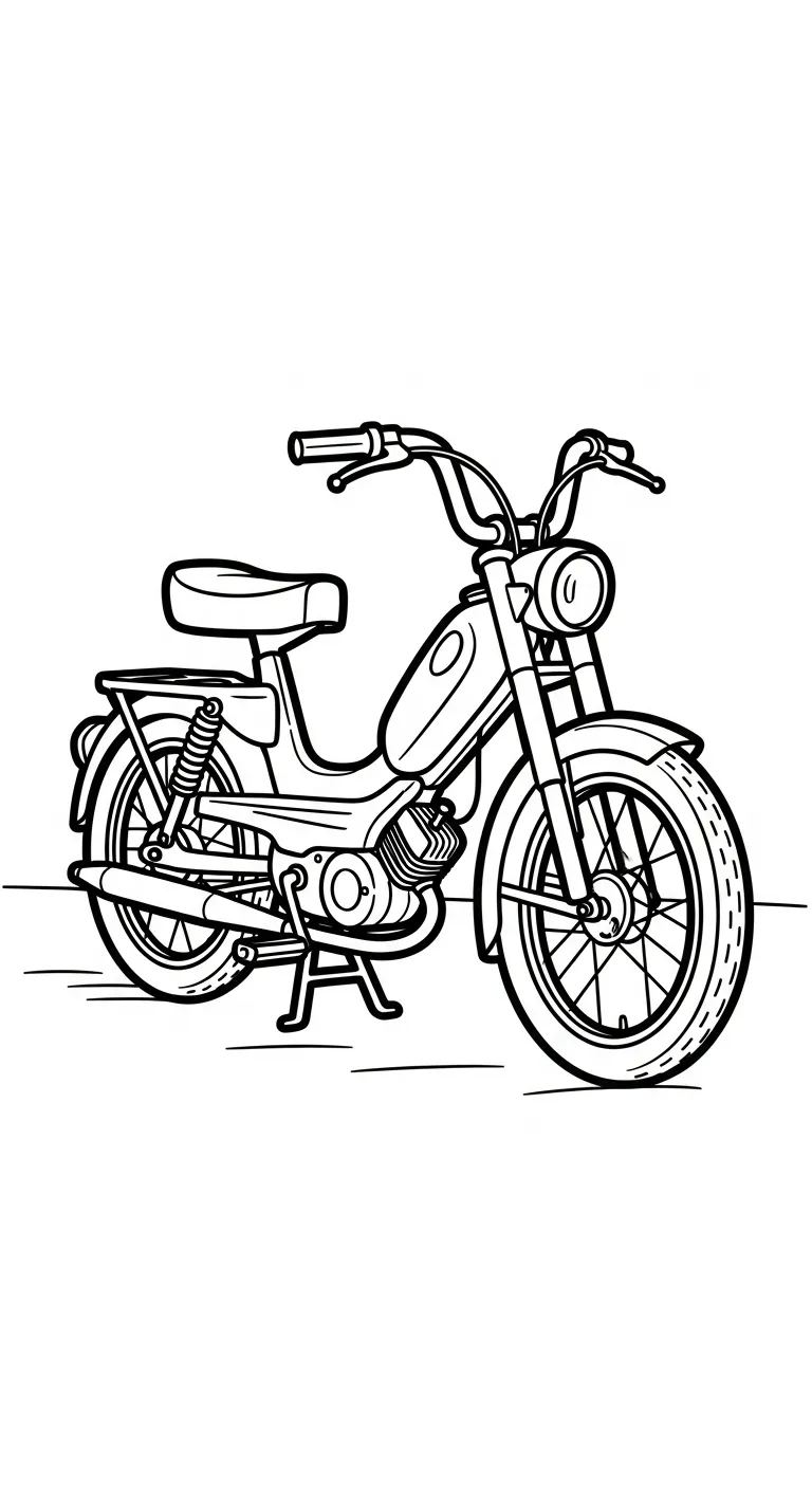 tải hình tô màu Tranh Tô Màu Xe Máy cho bé 3 tuổi