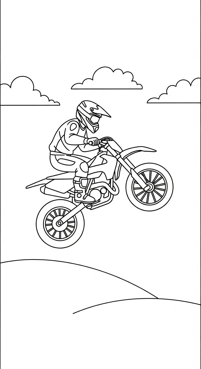 tranh tô màu Tranh Tô Màu Xe Máy cho bé 7 tuổi