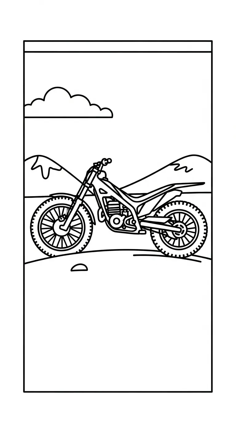 hình tô màu Tranh Tô Màu Xe Máy cho bé