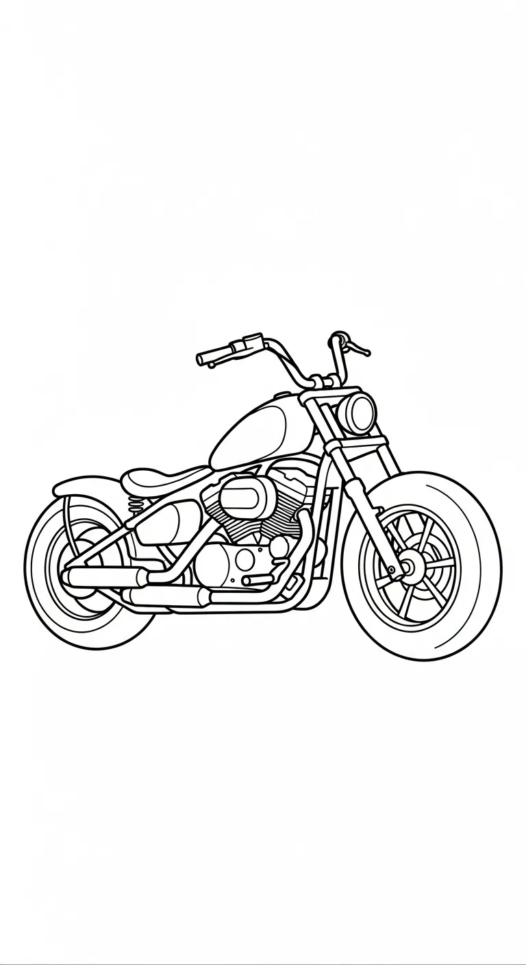 in tranh tô màu Tranh Tô Màu Xe Máy khổ A4