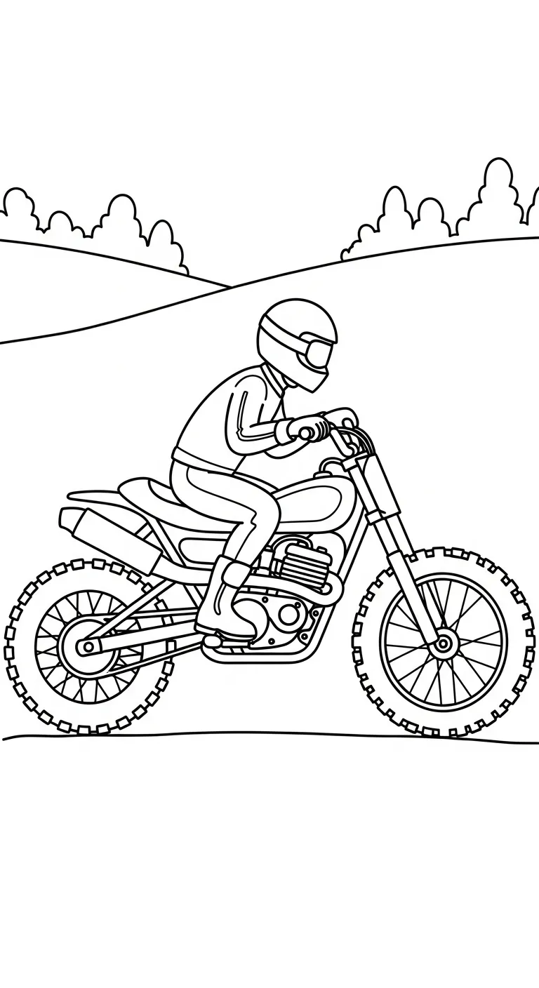 in hình tô màu Tranh Tô Màu Xe Máy cho bé 3 tuổi