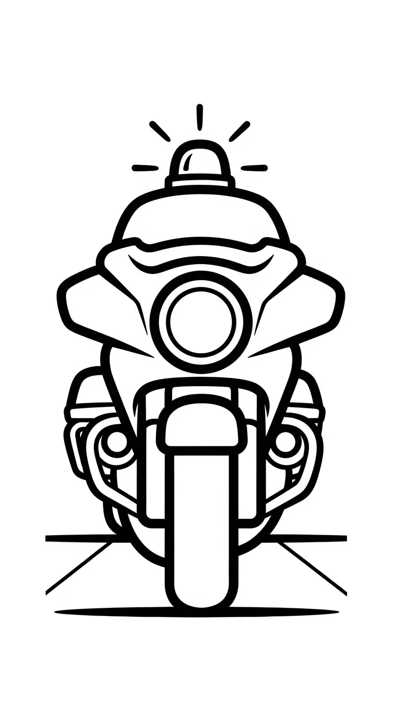 tải tranh tô màu Tranh Tô Màu Xe Máy cho bé miễn phí