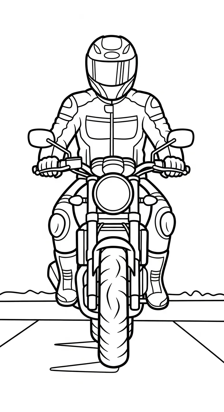 tải tranh tô màu Tranh Tô Màu Xe Máy cho bé 6 tuổi