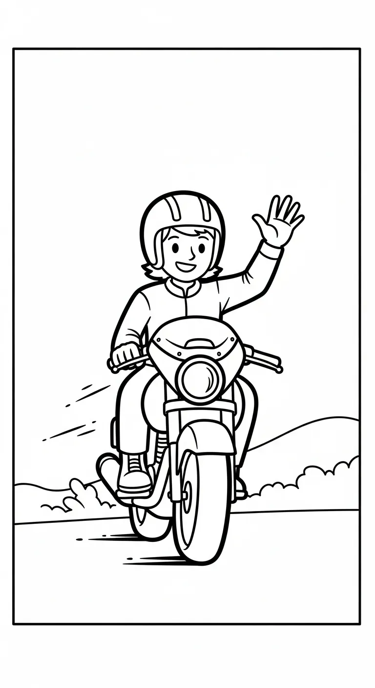 hình tô màu Tranh Tô Màu Xe Máy miễn phí 1