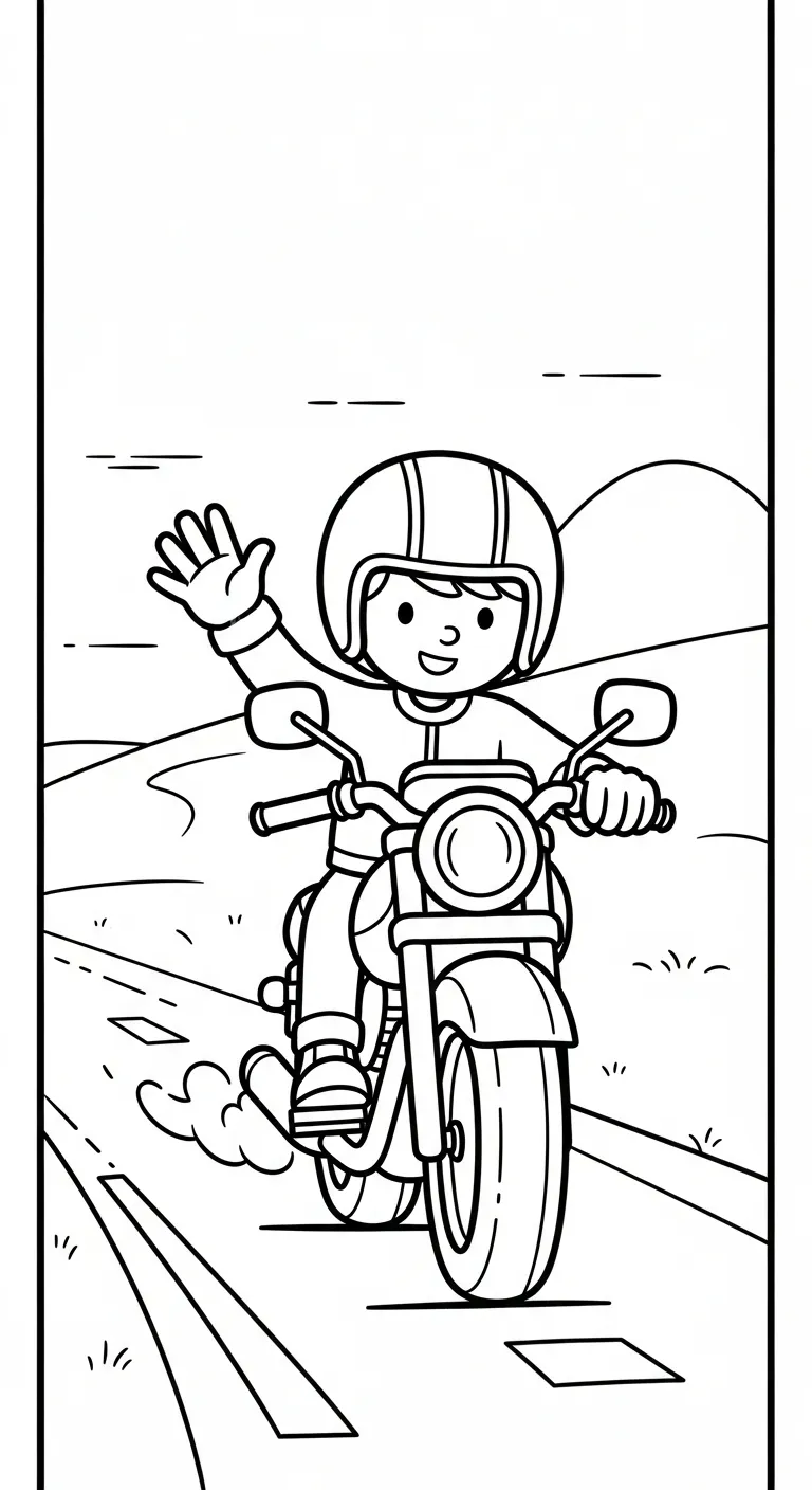 hình tô màu Tranh Tô Màu Xe Máy cho bé mới nhất