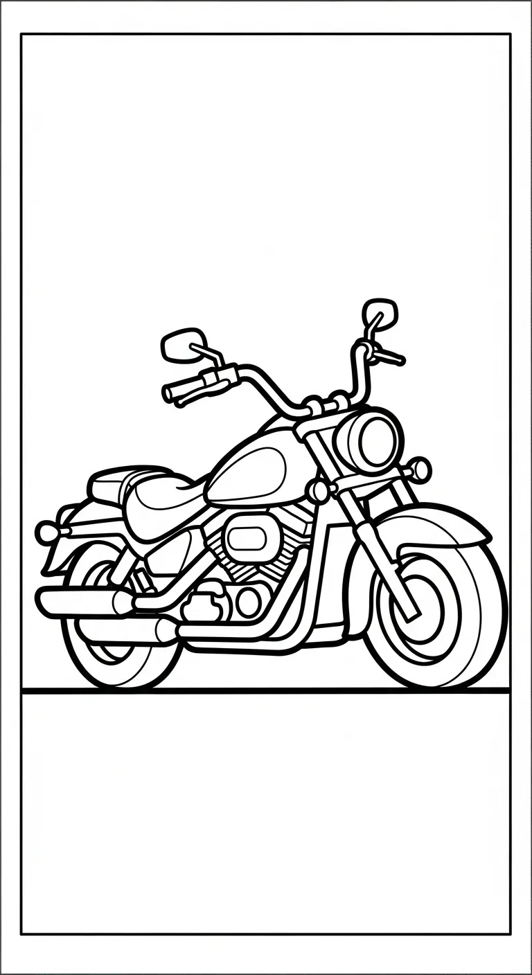 mẫu tranh tô màu Tranh Tô Màu Xe Máy cho bé