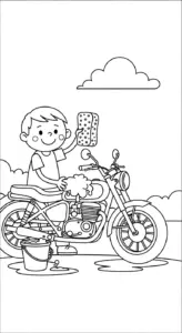 tải hình tô màu Tranh Tô Màu Xe Máy miễn phí