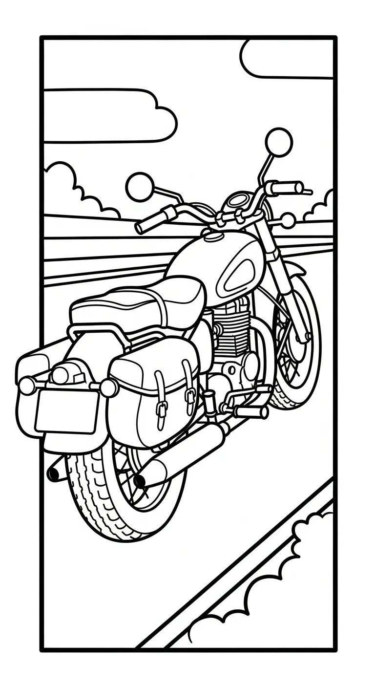 tải hình tô màu Tranh Tô Màu Xe Máy cho bé 6 tuổi