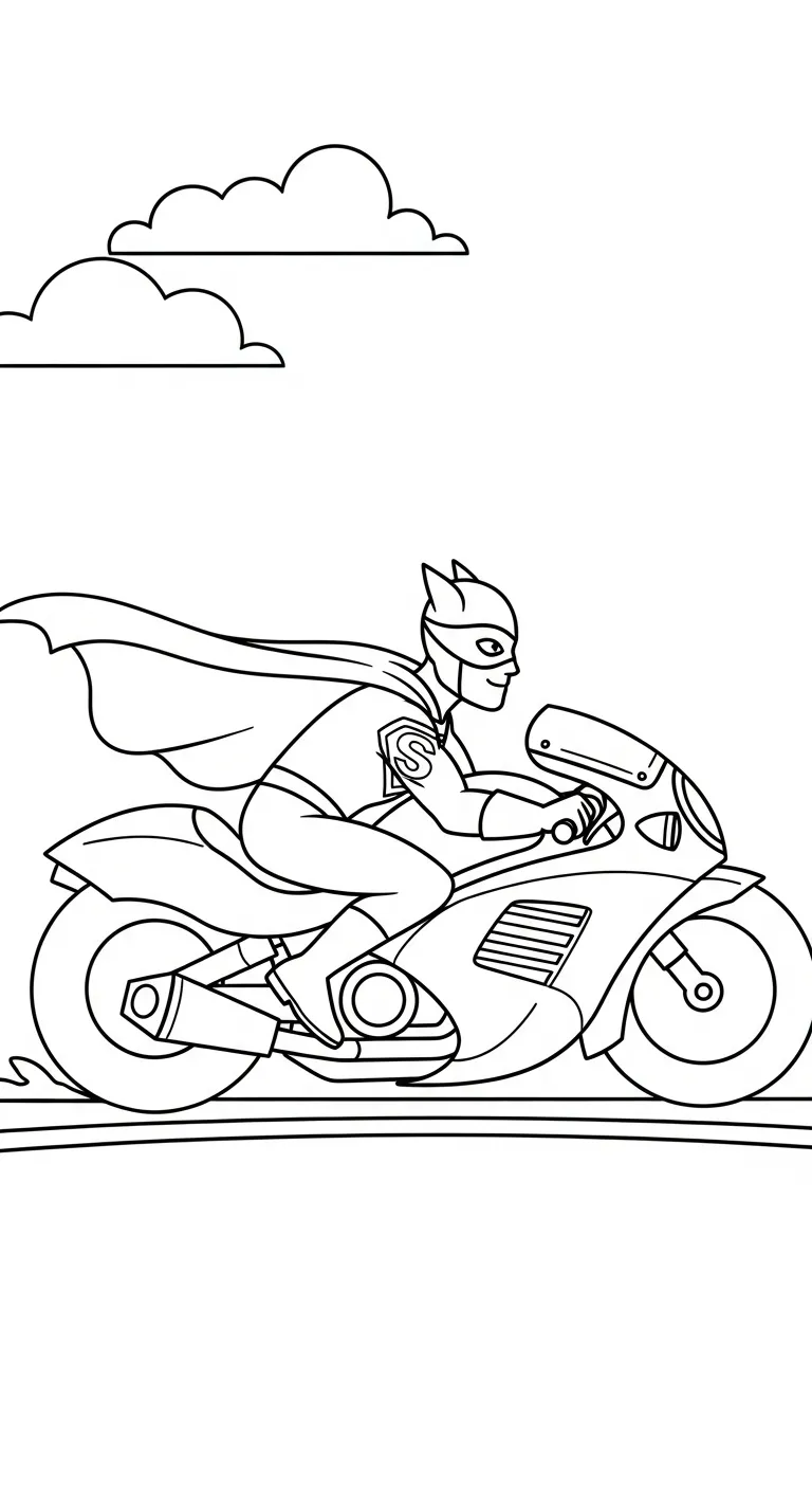 tranh tô màu Tranh Tô Màu Xe Máy tập tô