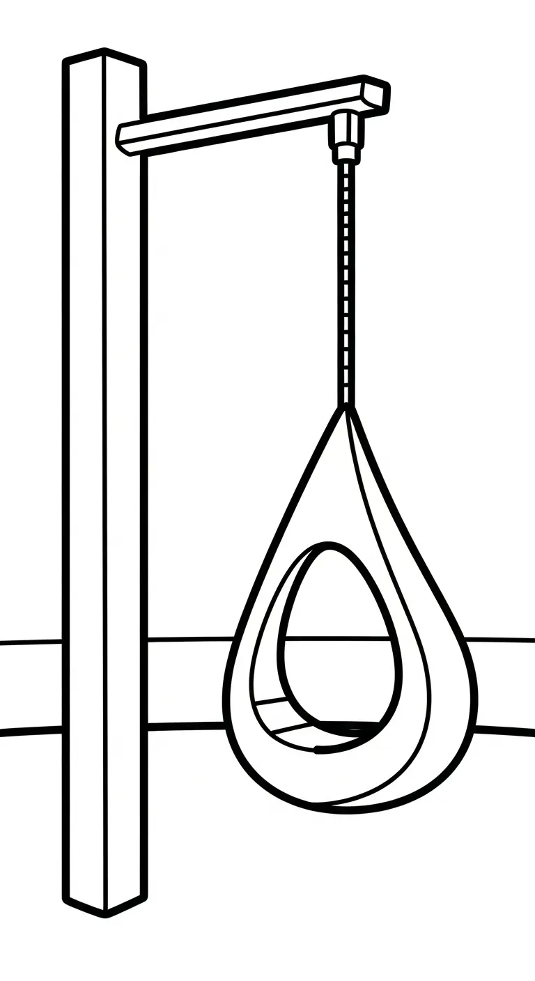 hình tô màu Tranh Tô Màu Xích Đu cho bé 7 tuổi miễn phí