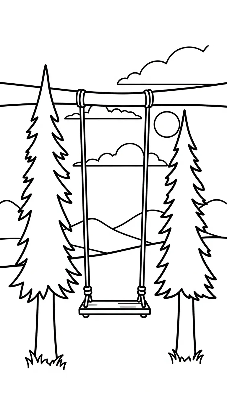 tải tranh tô màu Tranh Tô Màu Xích Đu không mất tiền 1