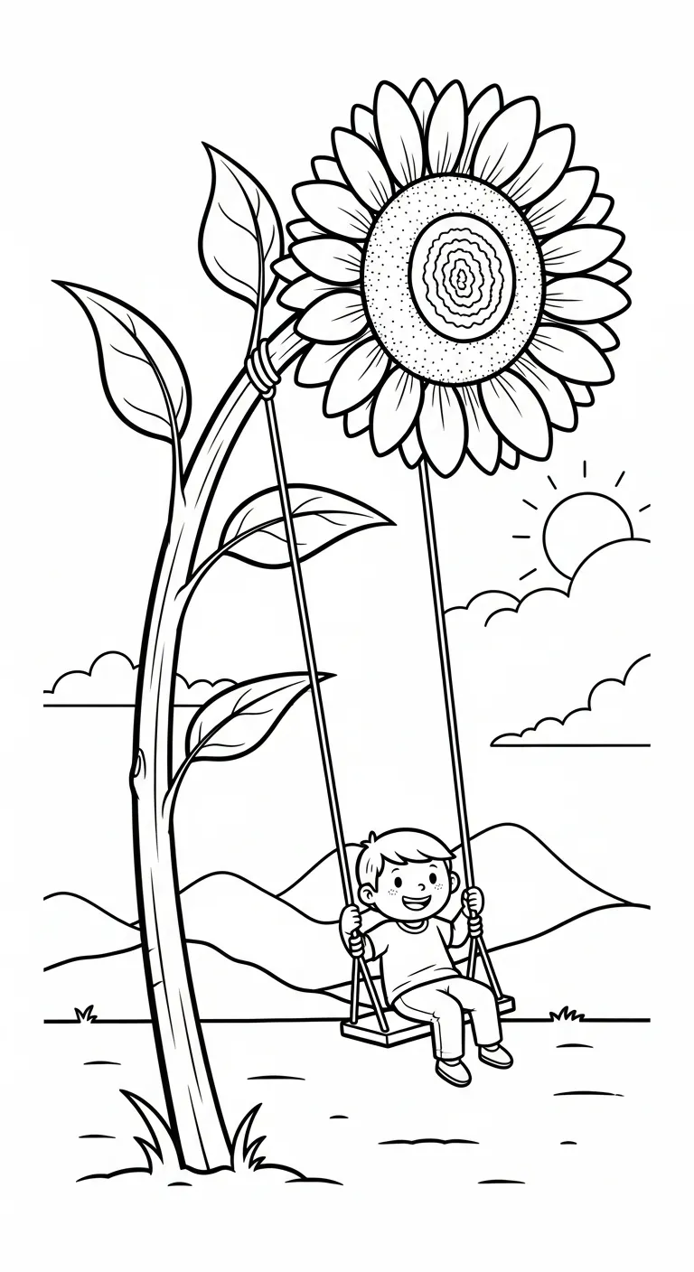 tranh tô màu Tranh Tô Màu Xích Đu tập tô