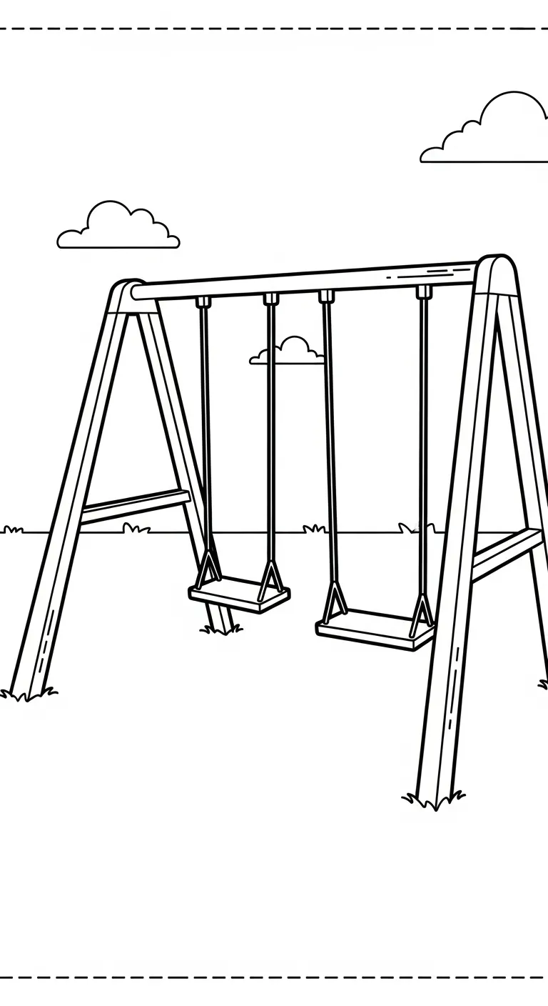 download tranh tô màu Tranh Tô Màu Xích Đu miễn phí