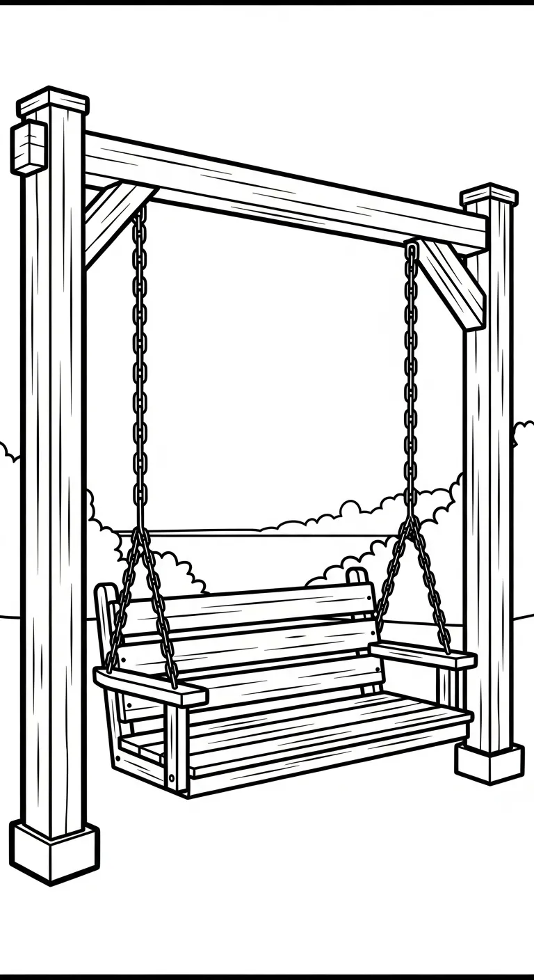 tải file tranh tô màu Tranh Tô Màu Xích Đu