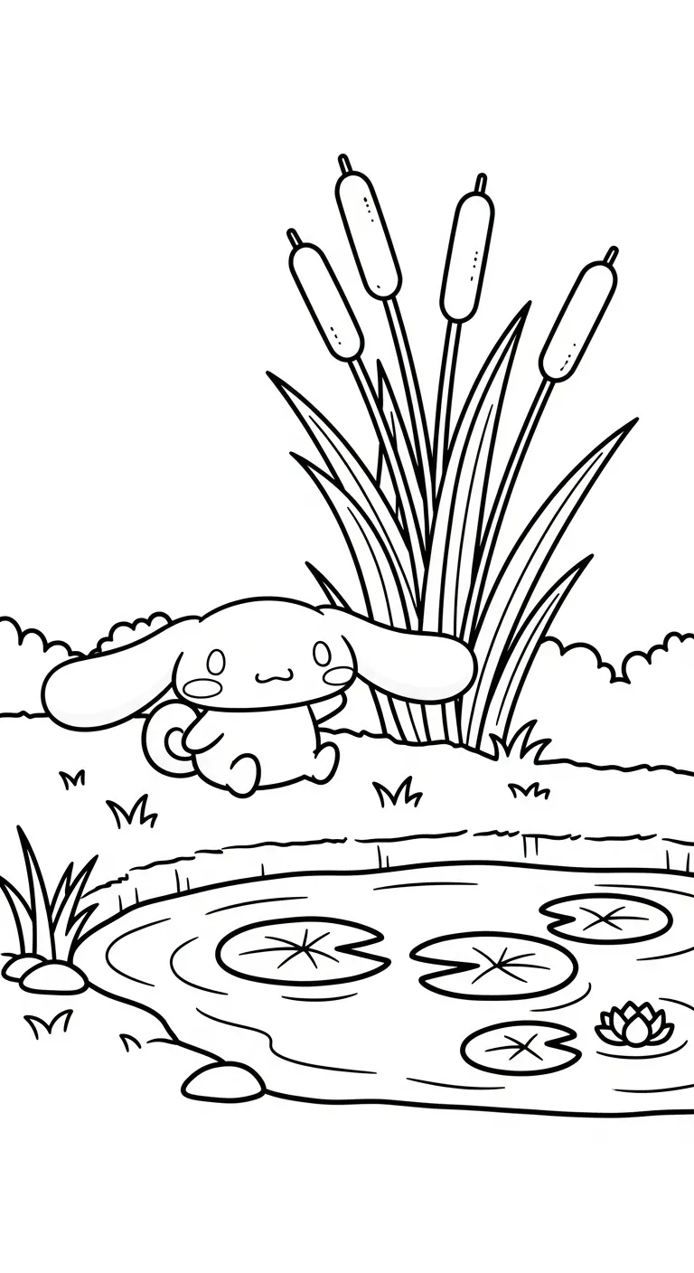 in hình Cinnamoroll cho bé tập tô