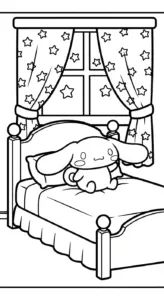 tải tranh tô màu Cinnamoroll cho bé 7 tuổi