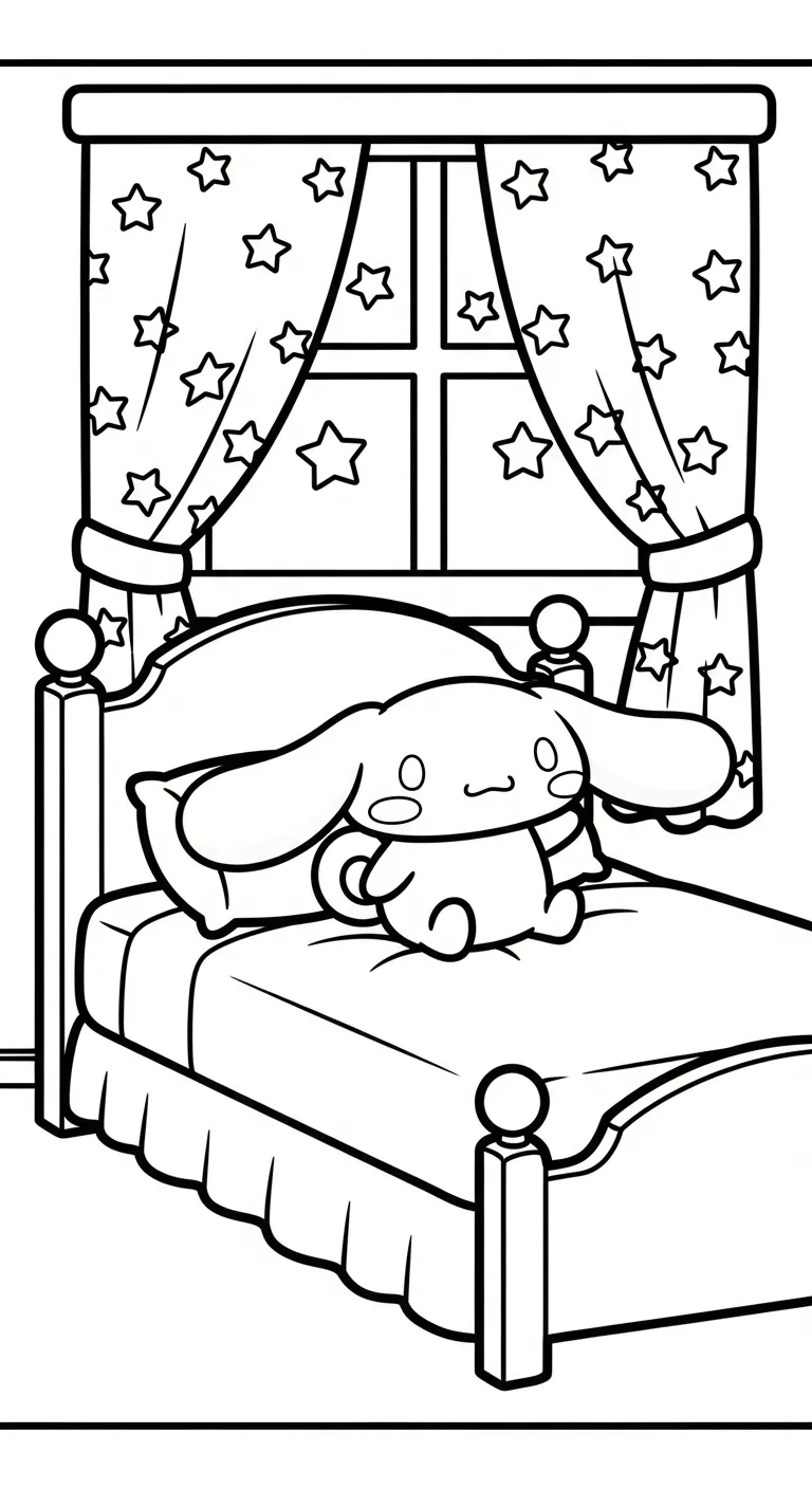 tải tranh tô màu Cinnamoroll cho bé 7 tuổi