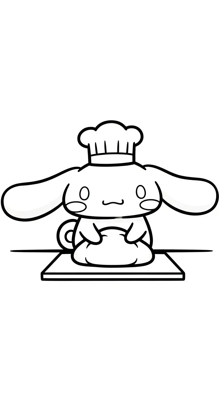 tải tranh tô màu Cinnamoroll cho bé 7 tuổi 1