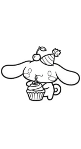 tải tranh tô màu Cinnamoroll cho bé 4 tuổi