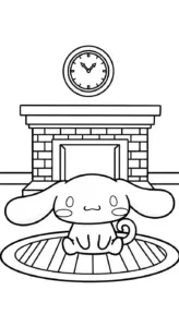 tranh tô màu Cinnamoroll cho bé tải về