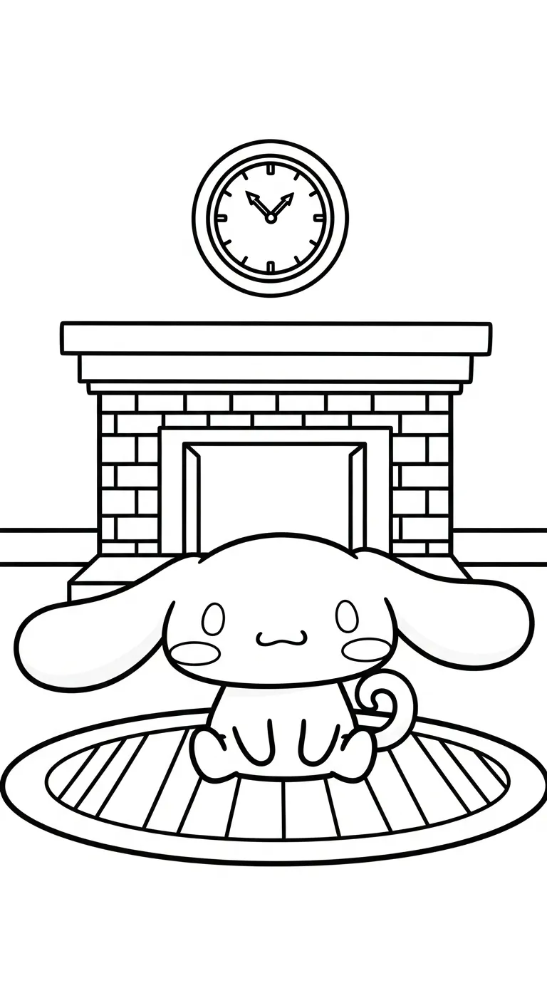 tranh tô màu Cinnamoroll cho bé tải về