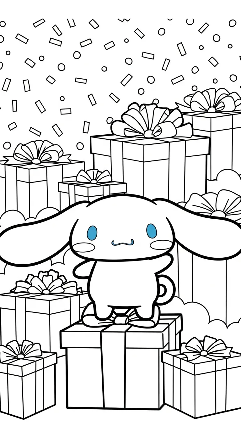 tải tranh tô màu Cinnamoroll cho bé 8 tuổi 1