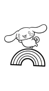 download hình tô màu Cinnamoroll cho bé