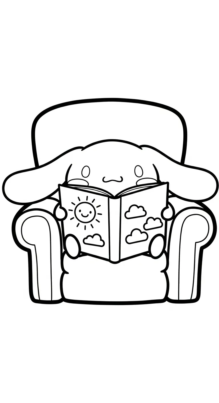 hình tô màu Cinnamoroll cho bé mới nhất