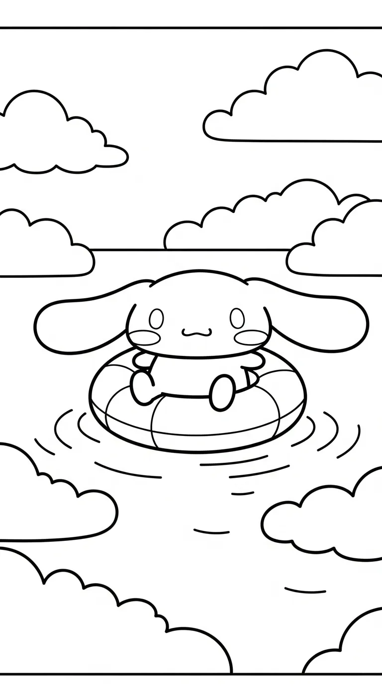 tải tranh tô màu Cinnamoroll 1