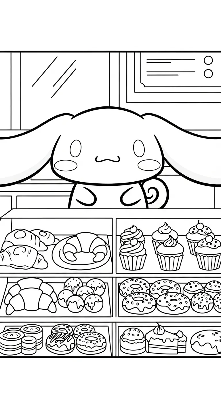 tải tranh tô màu Cinnamoroll cho bé 6 tuổi