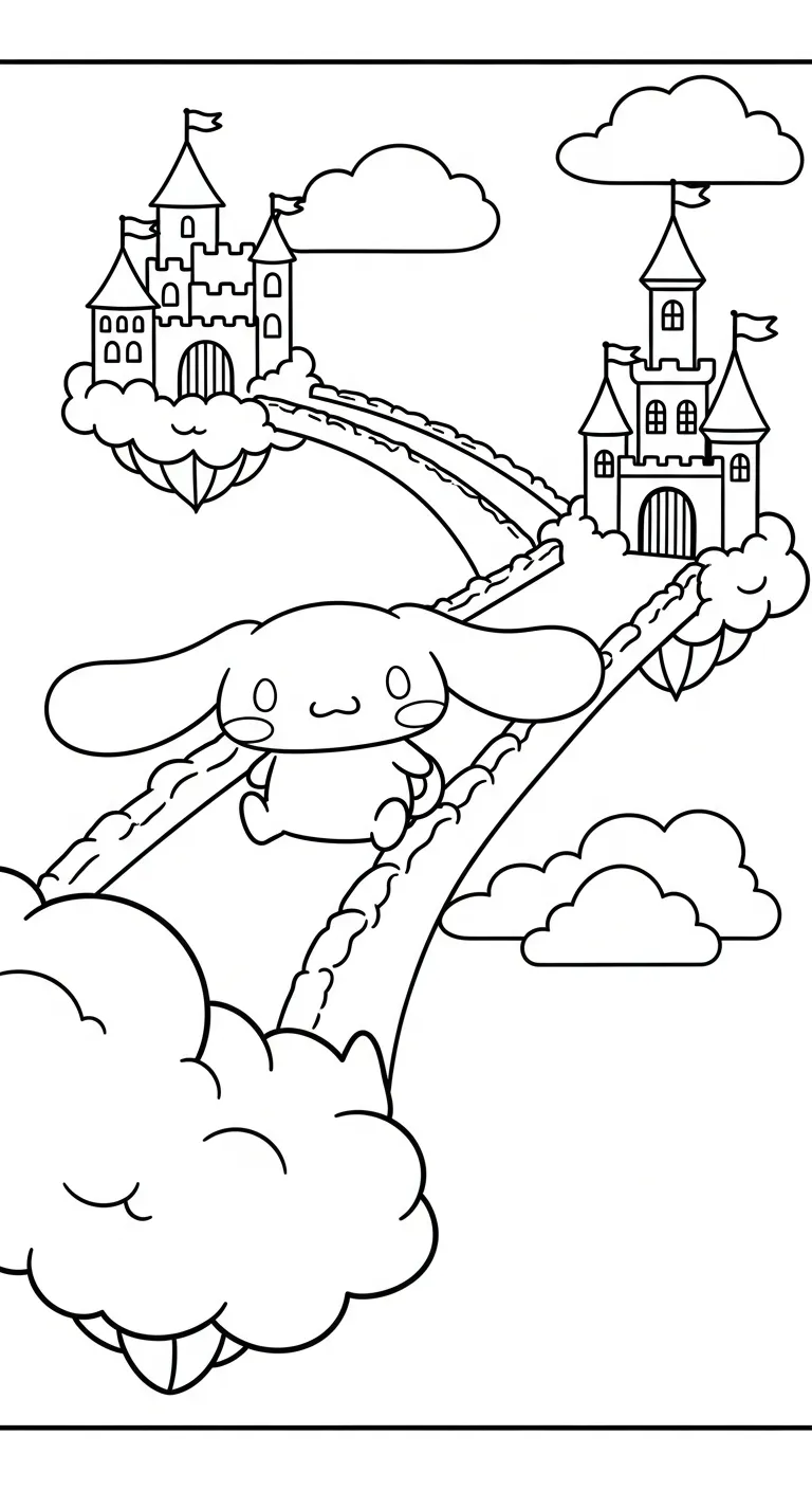 tranh tô màu Cinnamoroll tập tô