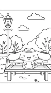 in tranh tô màu Cinnamoroll