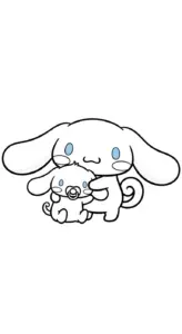 download tranh tô màu Cinnamoroll miễn phí