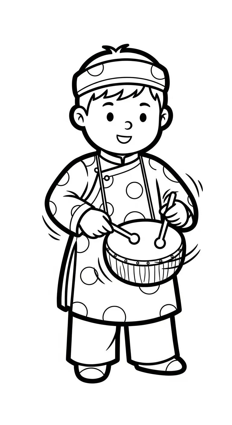 tranh tô màu Áo Dài cho bé 4 tuổi miễn phí