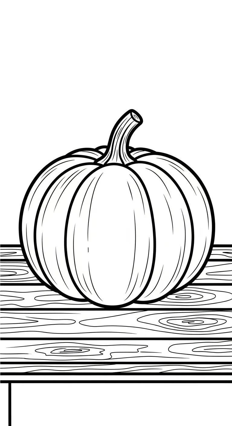 tranh tô màu Bí Đỏ cho bé 5 tuổi