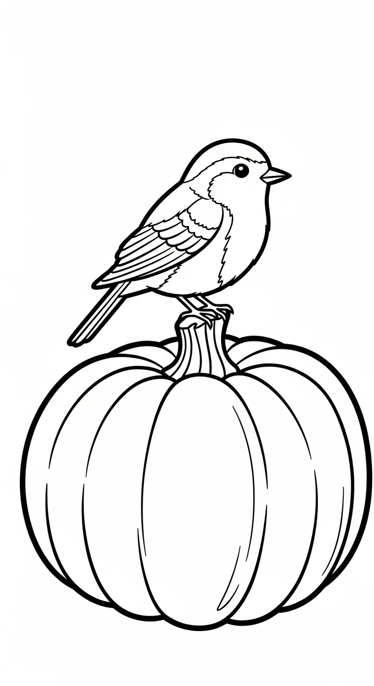 hình tô màu Bí Đỏ cho bé 3 tuổi miễn phí