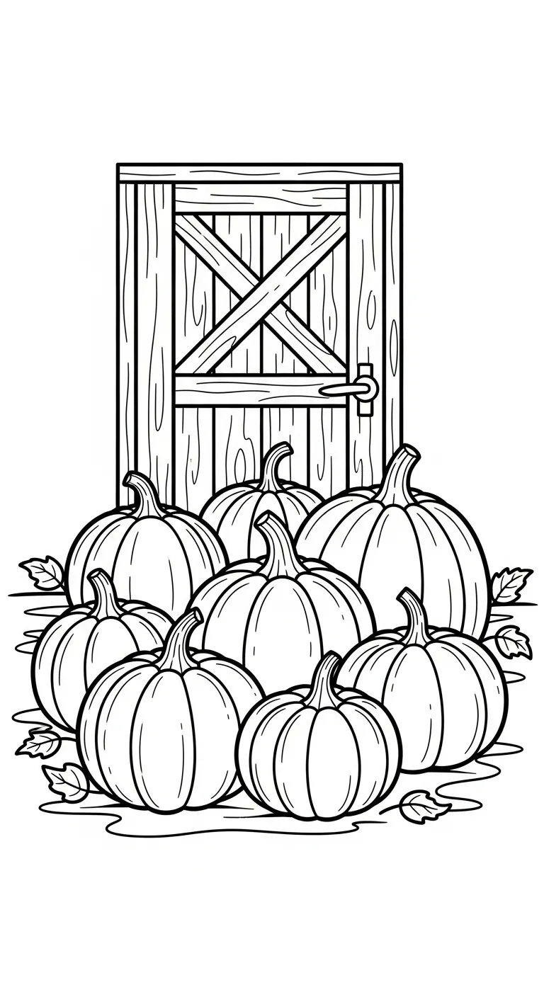 tranh tô màu Bí Đỏ cho bé 7-8 tuổi