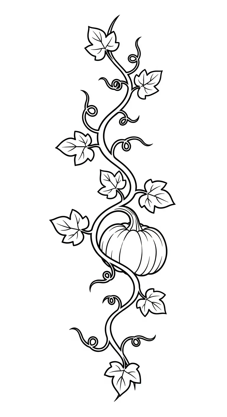 tải hình tô màu Bí Đỏ cho bé 1