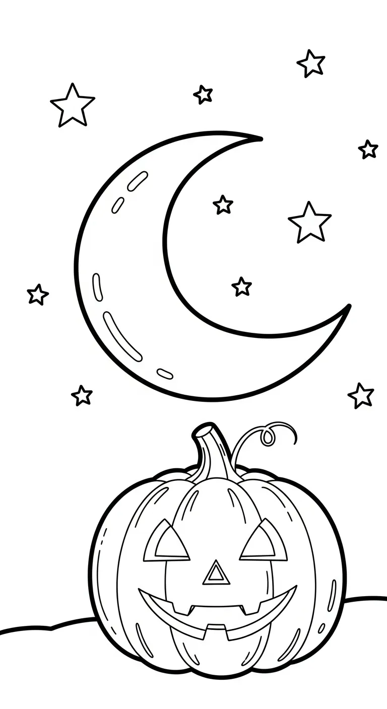 hình tô màu Bí Đỏ cho trẻ em