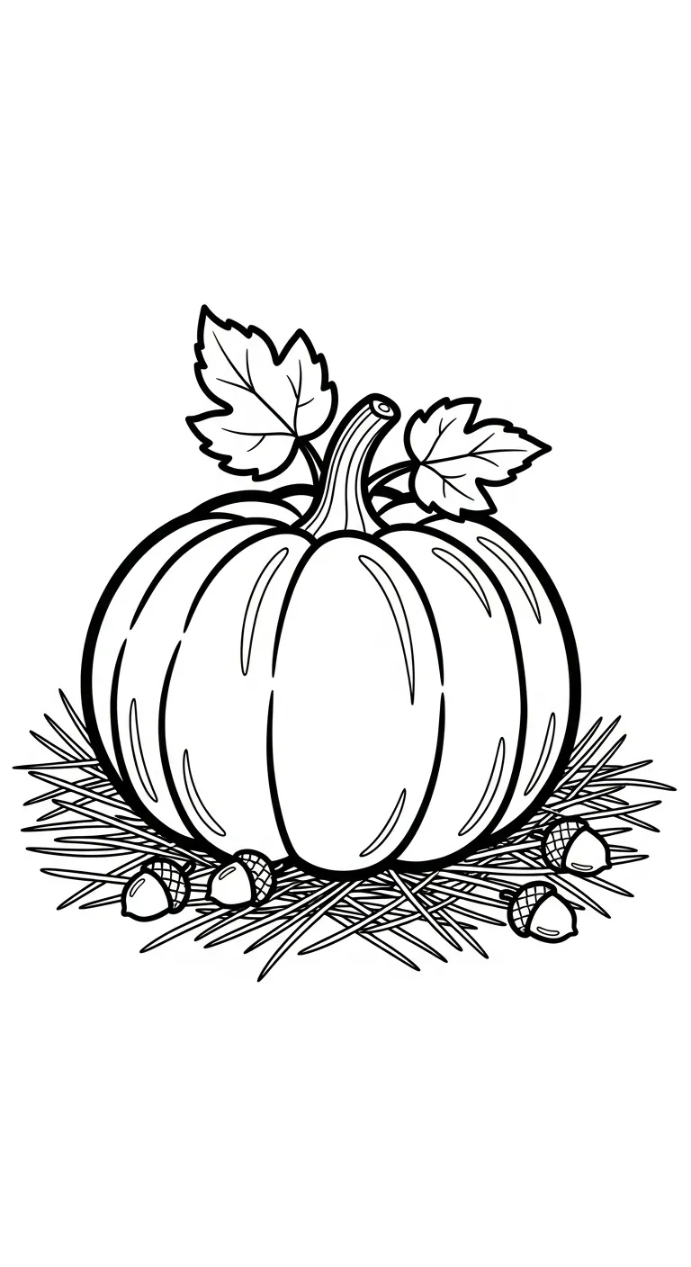 hình tô màu Bí Đỏ cho bé 7 tuổi