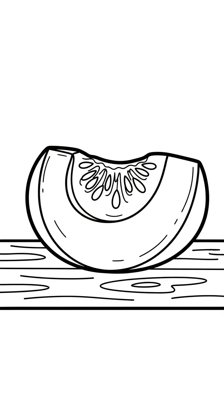 file pdf tranh tô màu Bí Đỏ cho bé 1