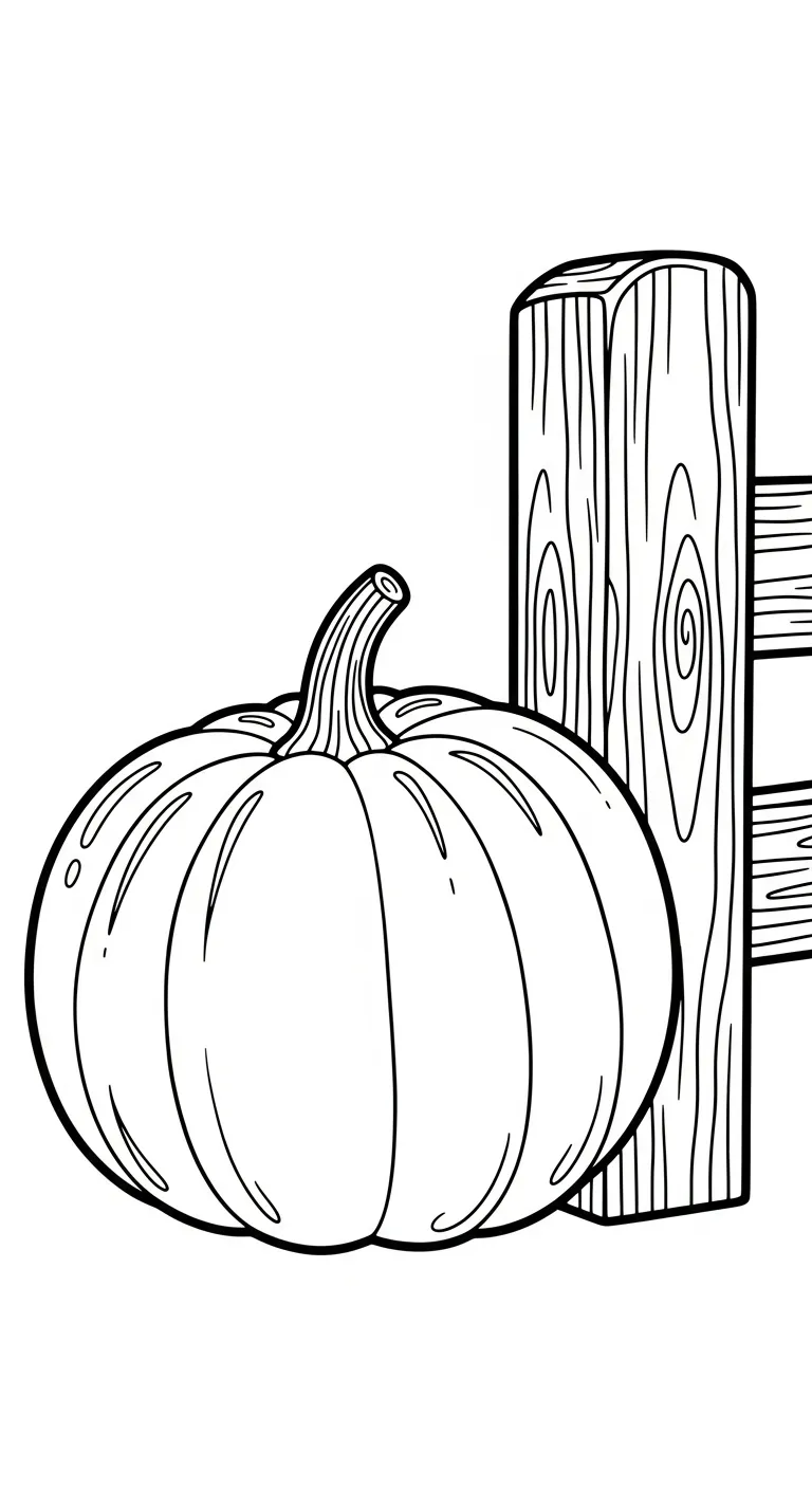 hình tô màu Bí Đỏ cho bé 3 tuổi miễn phí 1