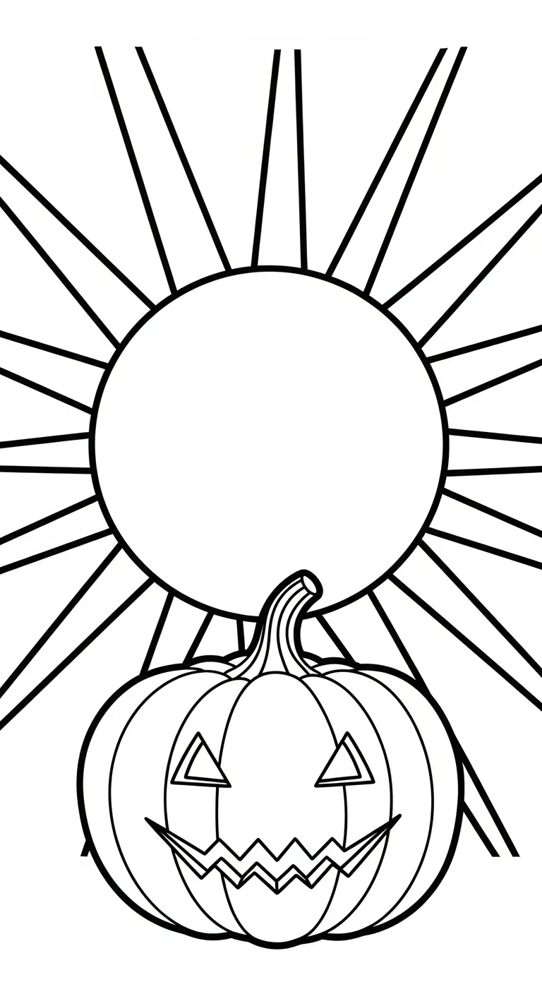 in tranh tô màu Bí Đỏ cho bé 5 tuổi