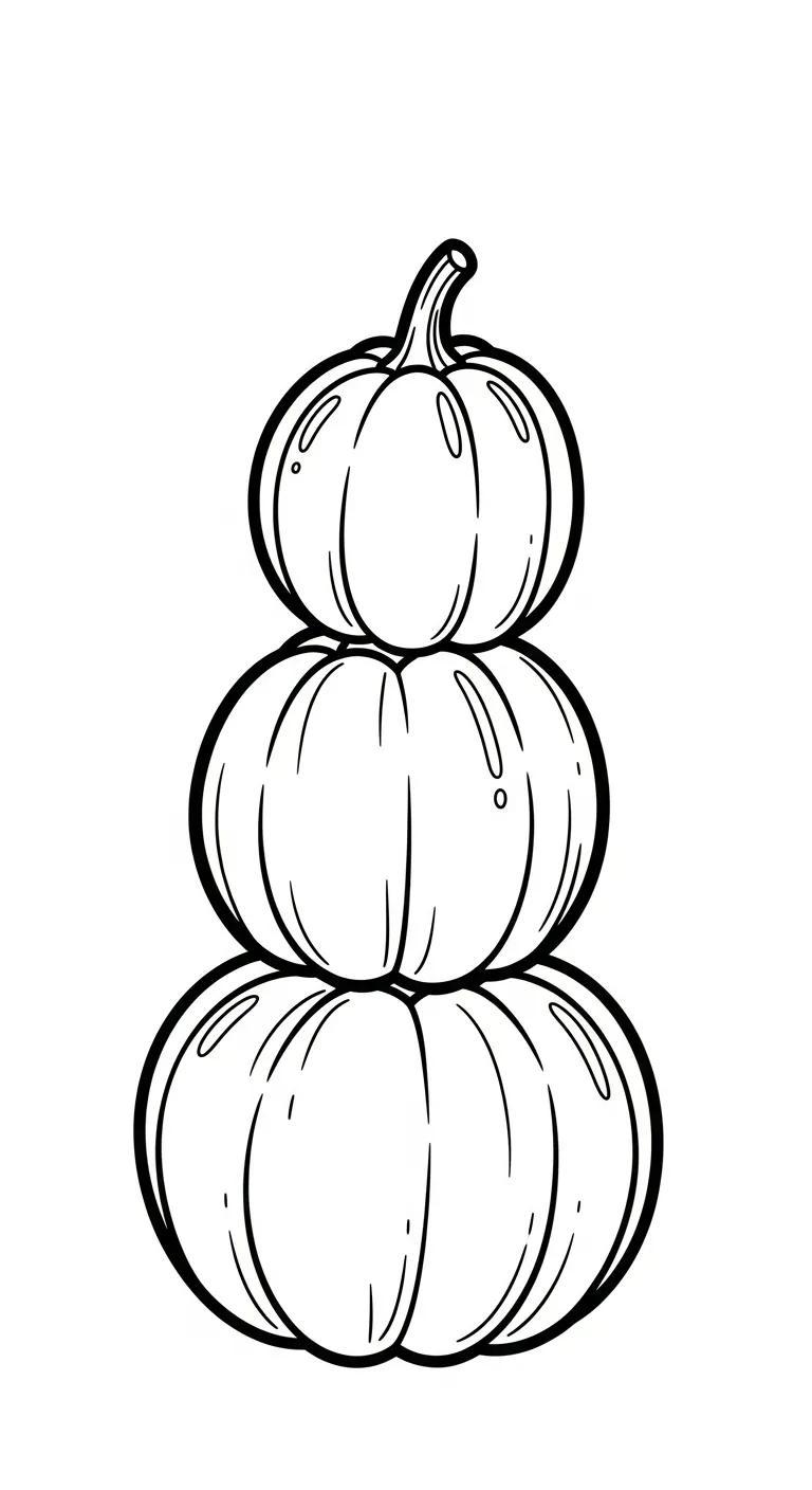 tranh tô màu Bí Đỏ cho bé