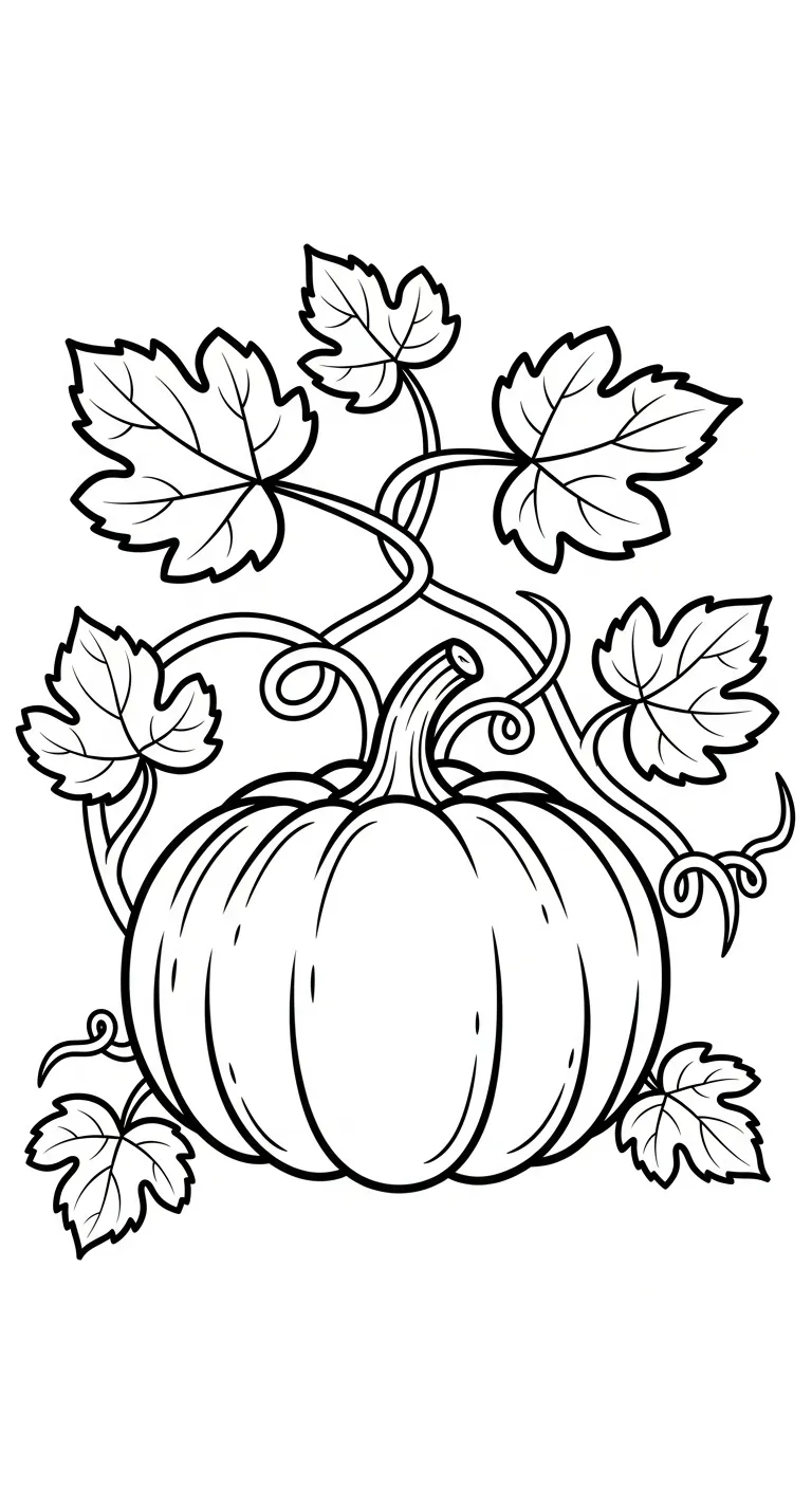 in tranh tô màu Bí Đỏ cho bé 8 tuổi