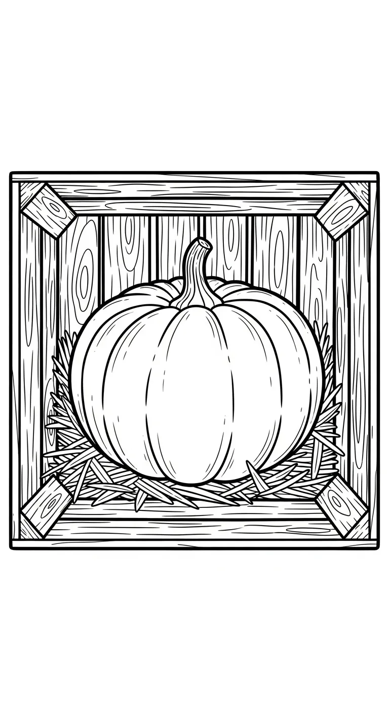 file pdf tranh tô màu Bí Đỏ cho bé