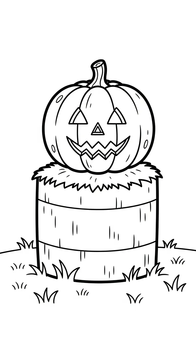 tranh tô màu Bí Đỏ cho bé tải về