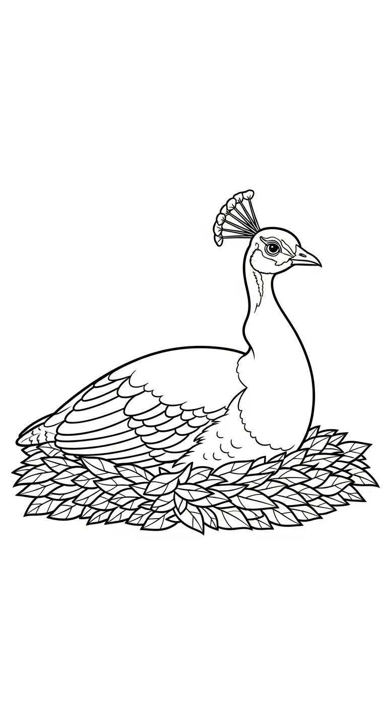 in tranh tô màu Công miễn phí