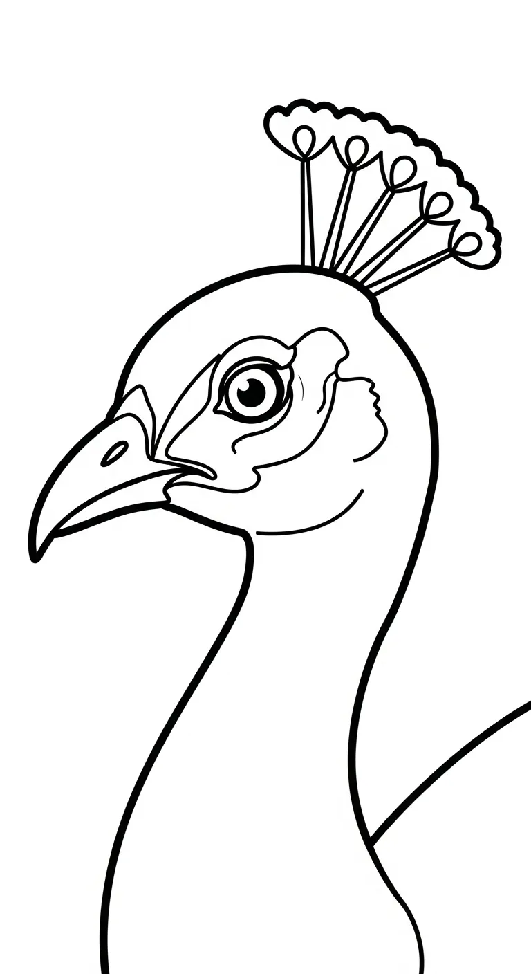 tranh tô màu Công miễn phí