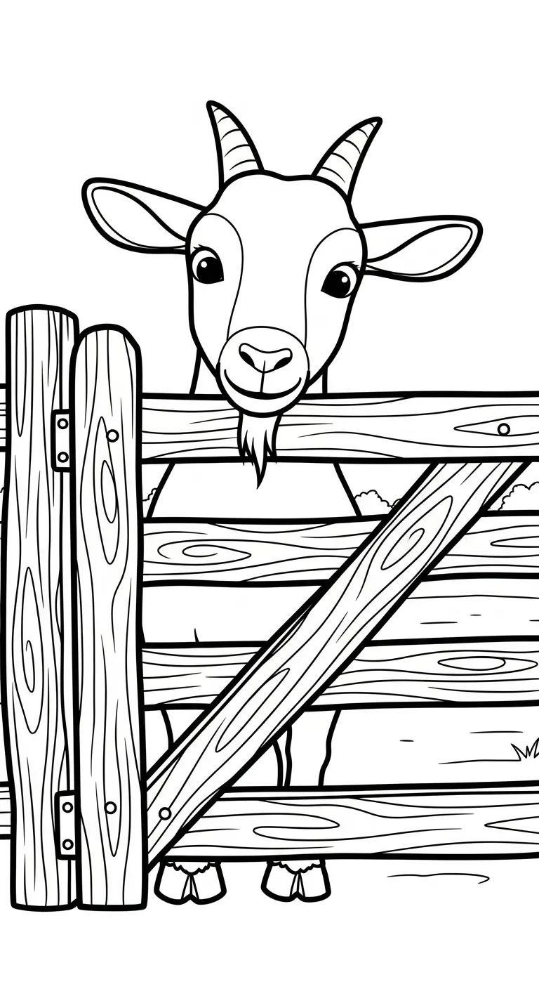 in tranh tô màu Dê cho bé 5 tuổi 1